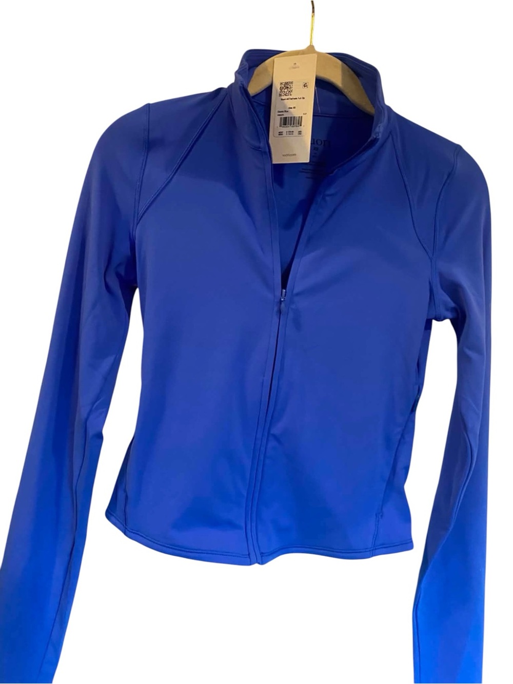 NWT Vuori All The Feels Full Zip ELECTRIC BLUE Size XS